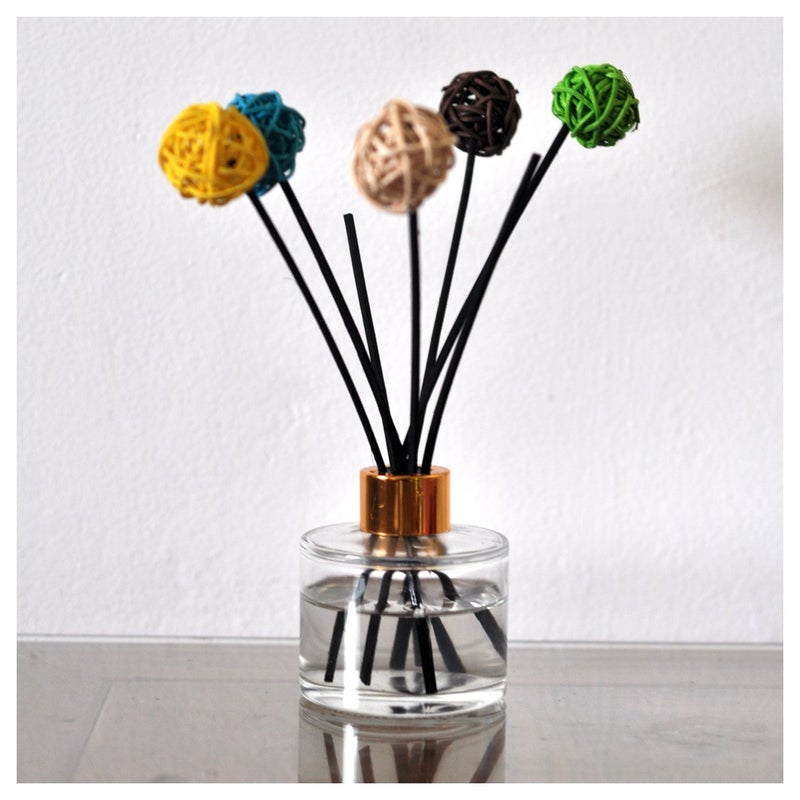 Ougual 100 Pieces Coloring Rattan Reed Diffuser Replacement Refill Sticks (8" x 3mm, Black) - Image 4